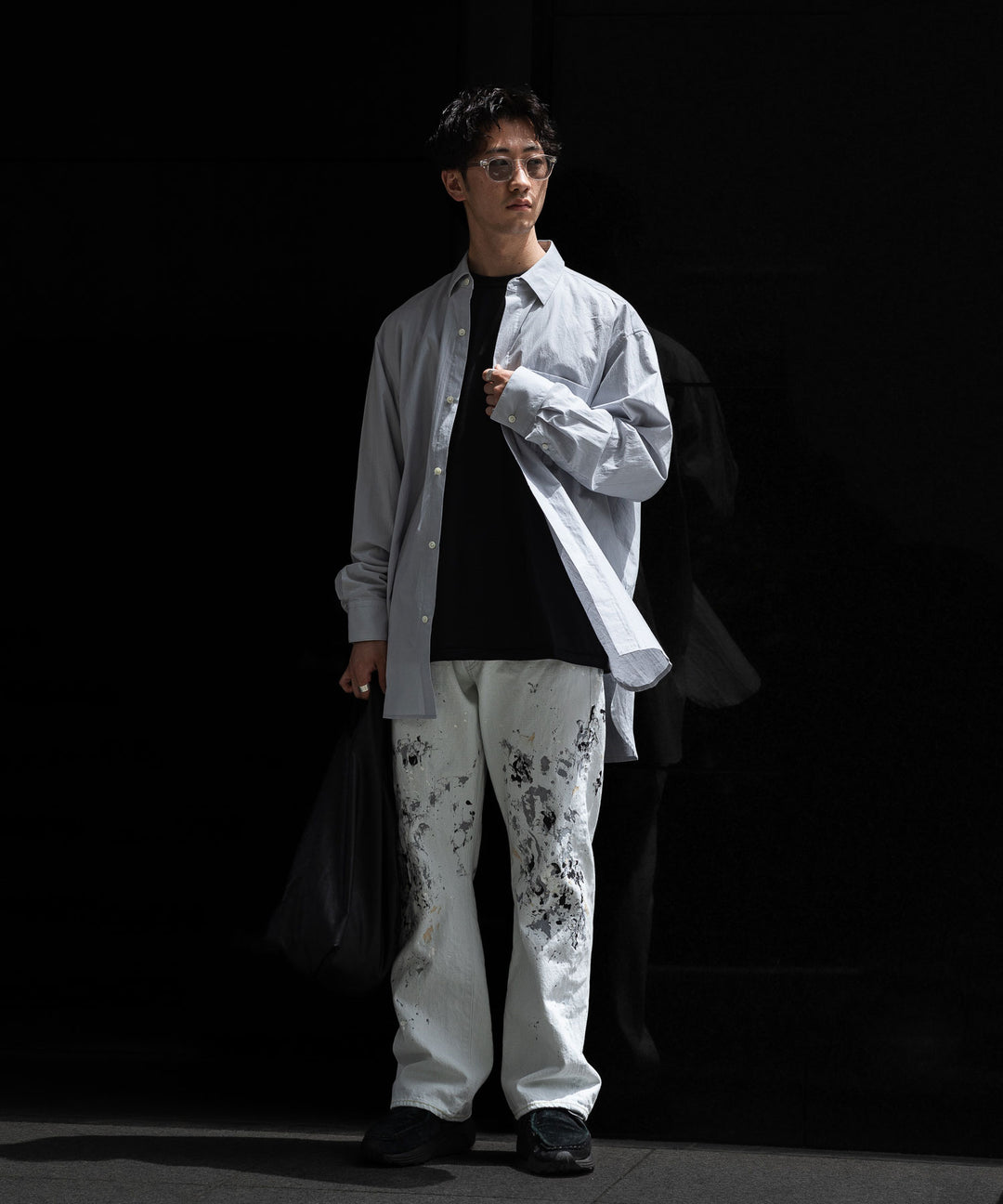 ssstein(シュタイン)のOVERSIZED BREAKABLE LONG SHIRTのOFF GREY公式通販サイトsession福岡セレクトショップ