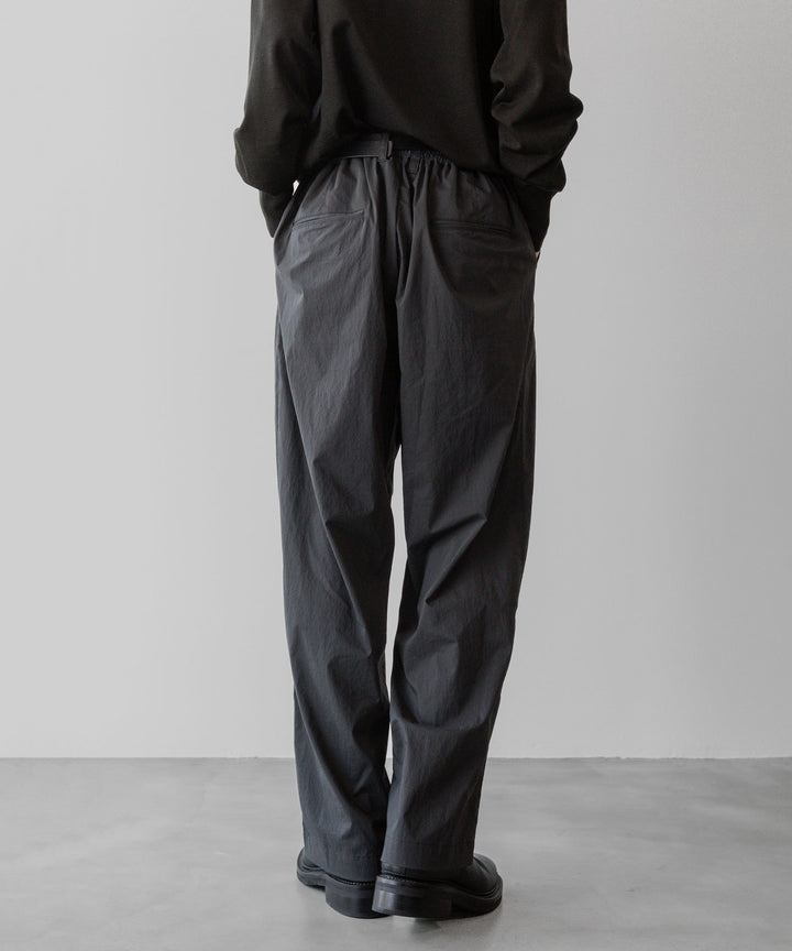 ssstein(シュタイン)の24AWコレクション WINDPROOF NYLON EASY WIDE TROUSERS - GREY KHAKI 公式通販サイトsession福岡セレクトショップ