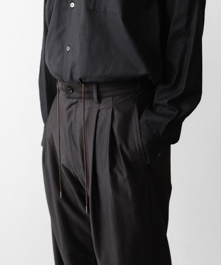 KANEMASA PHIL. カネマサフィルの36G WOOL TROUSERSのBROWN 公式通販サイトsession福岡セレクトショップ