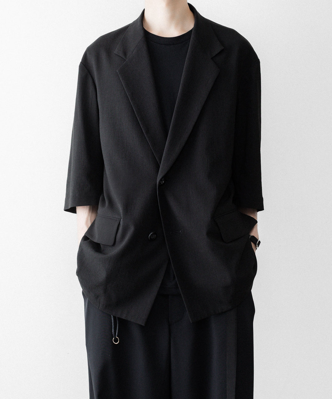 UJOH - ウジョーの2BS BELT HALF SLEEVE JKTのBLACK公式通販サイトsession福岡セレクトショップ