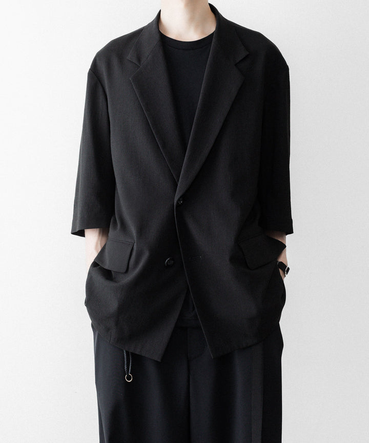 UJOH - ウジョーの2BS BELT HALF SLEEVE JKTのBLACK公式通販サイトsession福岡セレクトショップ