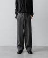 【INTÉRIM】VINTAGE FADE LIGHT DENIM MIL BAGGY TROUSER - MID BLACK