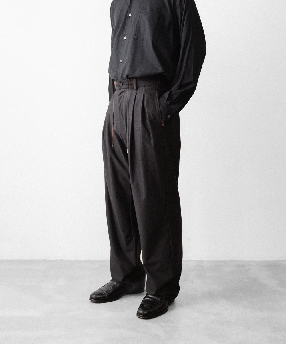 KANEMASA PHIL. カネマサフィルの36G WOOL TROUSERSのBROWN 公式通販サイトsession福岡セレクトショップ