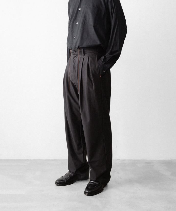 KANEMASA PHIL. カネマサフィルの36G WOOL TROUSERSのBROWN 公式通販サイトsession福岡セレクトショップ