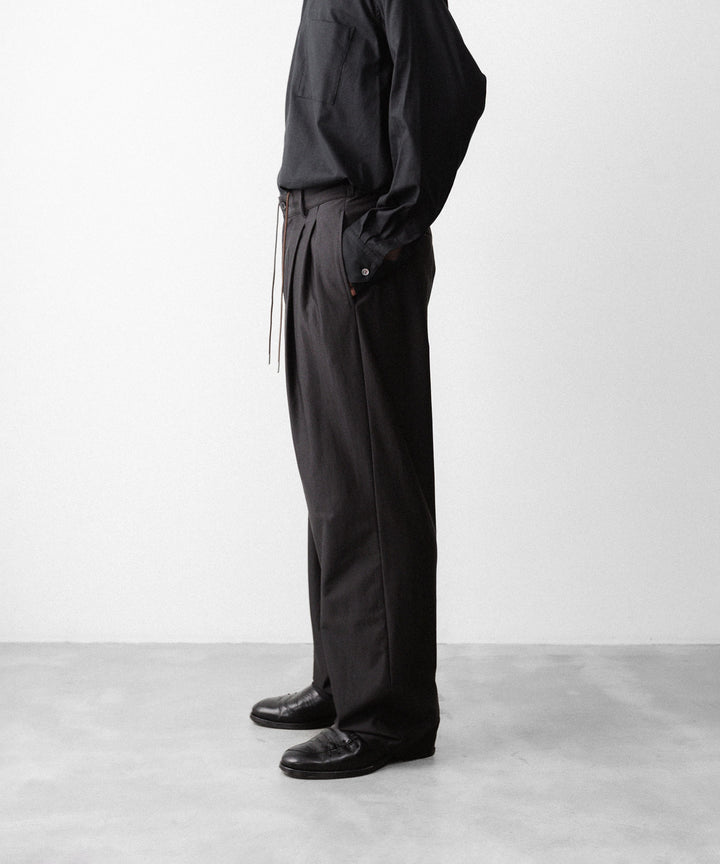KANEMASA PHIL. カネマサフィルの36G WOOL TROUSERSのBROWN 公式通販サイトsession福岡セレクトショップ