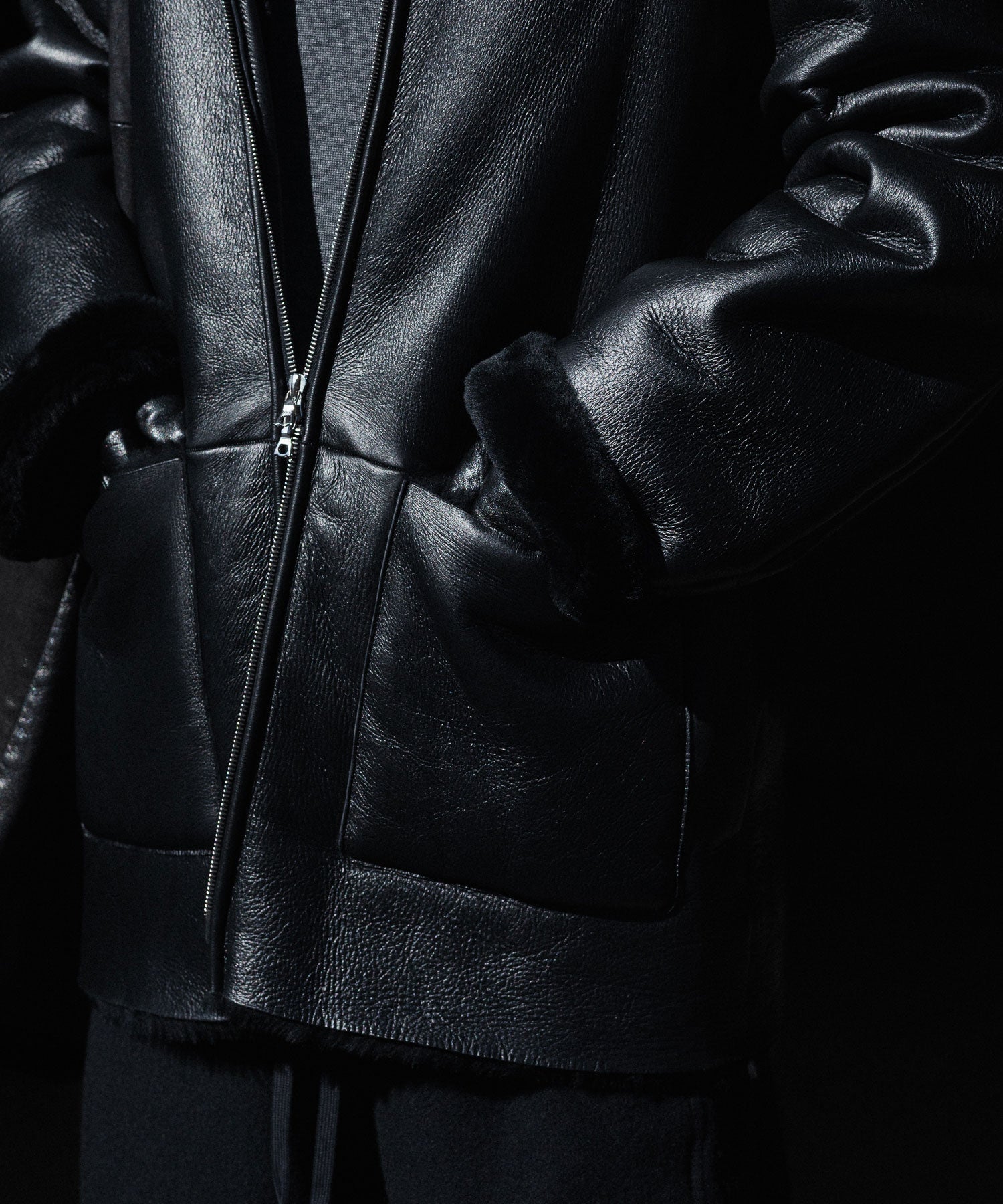 ssstein(シュタイン)のCUT-OFF MOUTON JACKET - BLACKの公式通販サイトsession福岡セレクトショップ