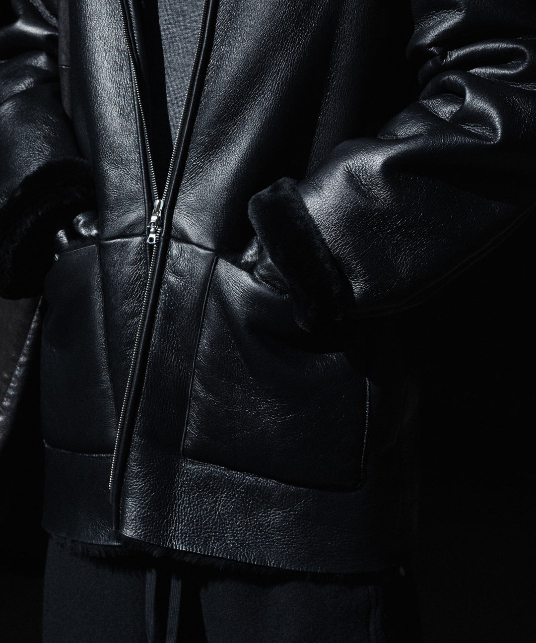 ssstein(シュタイン)のCUT-OFF MOUTON JACKET - BLACKの公式通販サイトsession福岡セレクトショップ