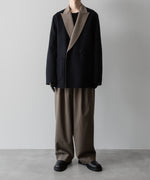 画像をギャラリービューアに読み込む, ssstein(シュタイン)の24AWコレクション REVERSIBLE PEAK LAPEL JACKET - NAVY × GREY KHAKI 公式通販サイトsession福岡セレクトショップ
