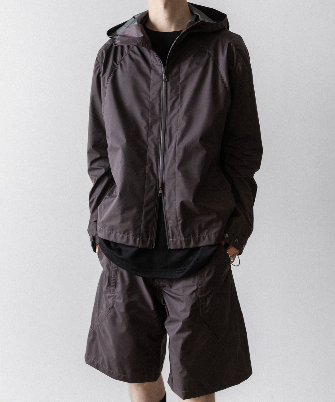 【OPPOSE DUALITY】SHORT PARKA 3L NYLON - PURPLE