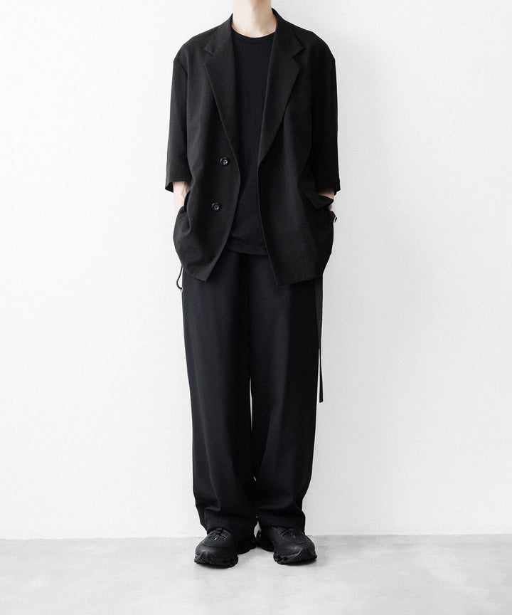 UJOH - ウジョーの2BS BELT HALF SLEEVE JKTのBLACK公式通販サイトsession福岡セレクトショップ