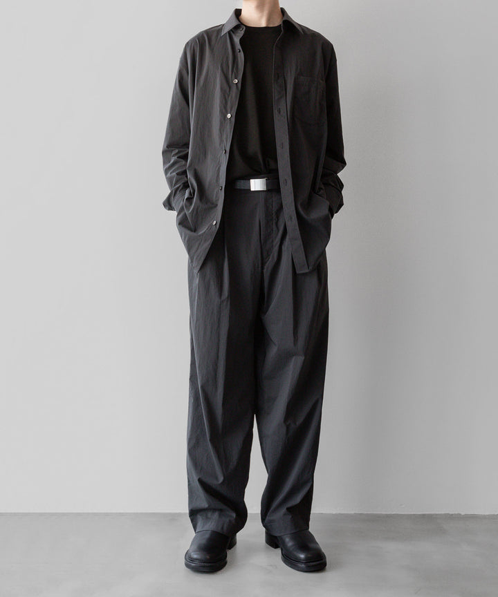 ssstein(シュタイン)の24AWコレクション WINDPROOF NYLON EASY WIDE TROUSERS - GREY KHAKI 公式通販サイトsession福岡セレクトショップ