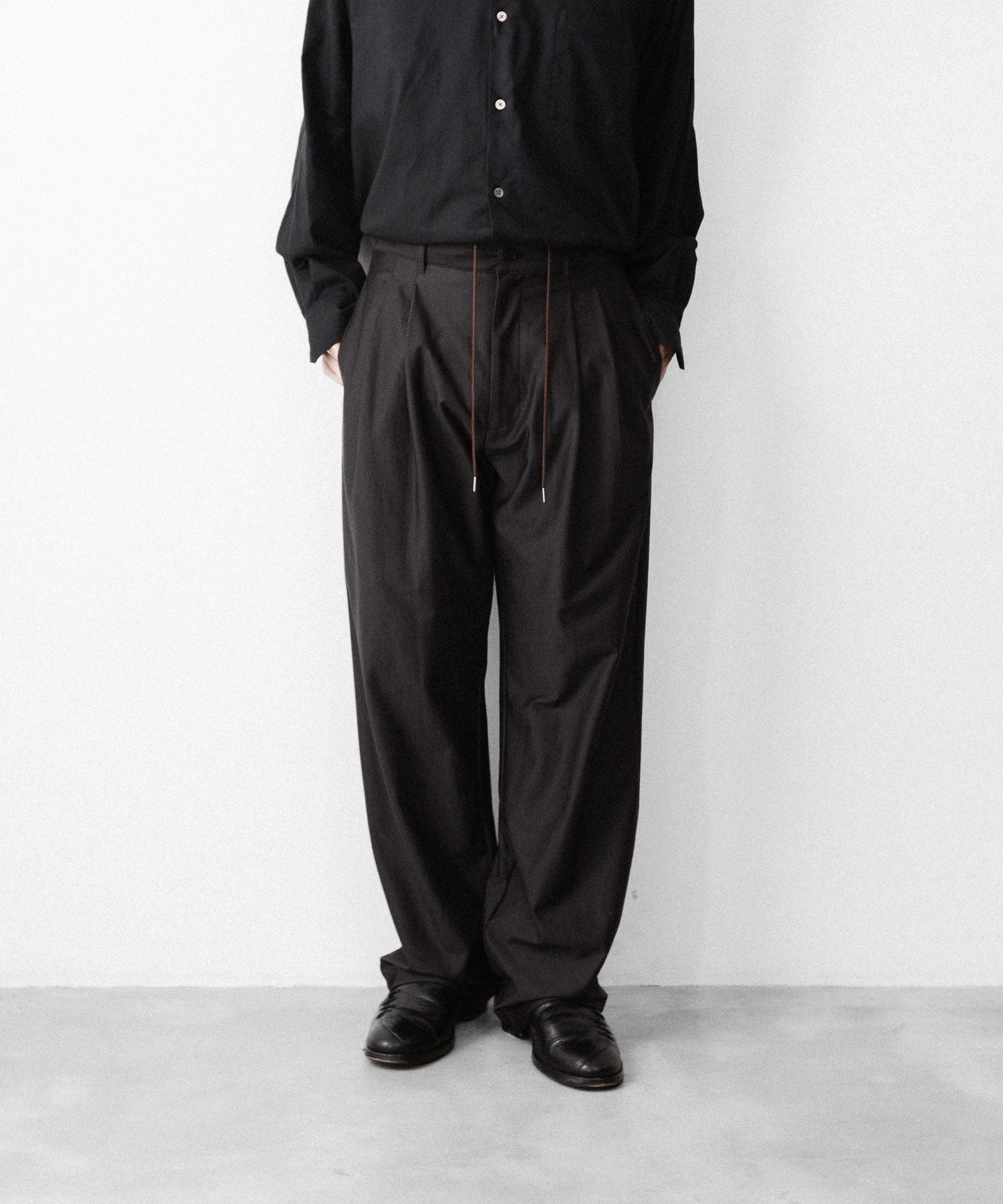 KANEMASA PHIL.】36G WOOL TROUSERS - BROWN | 公式通販サイト session