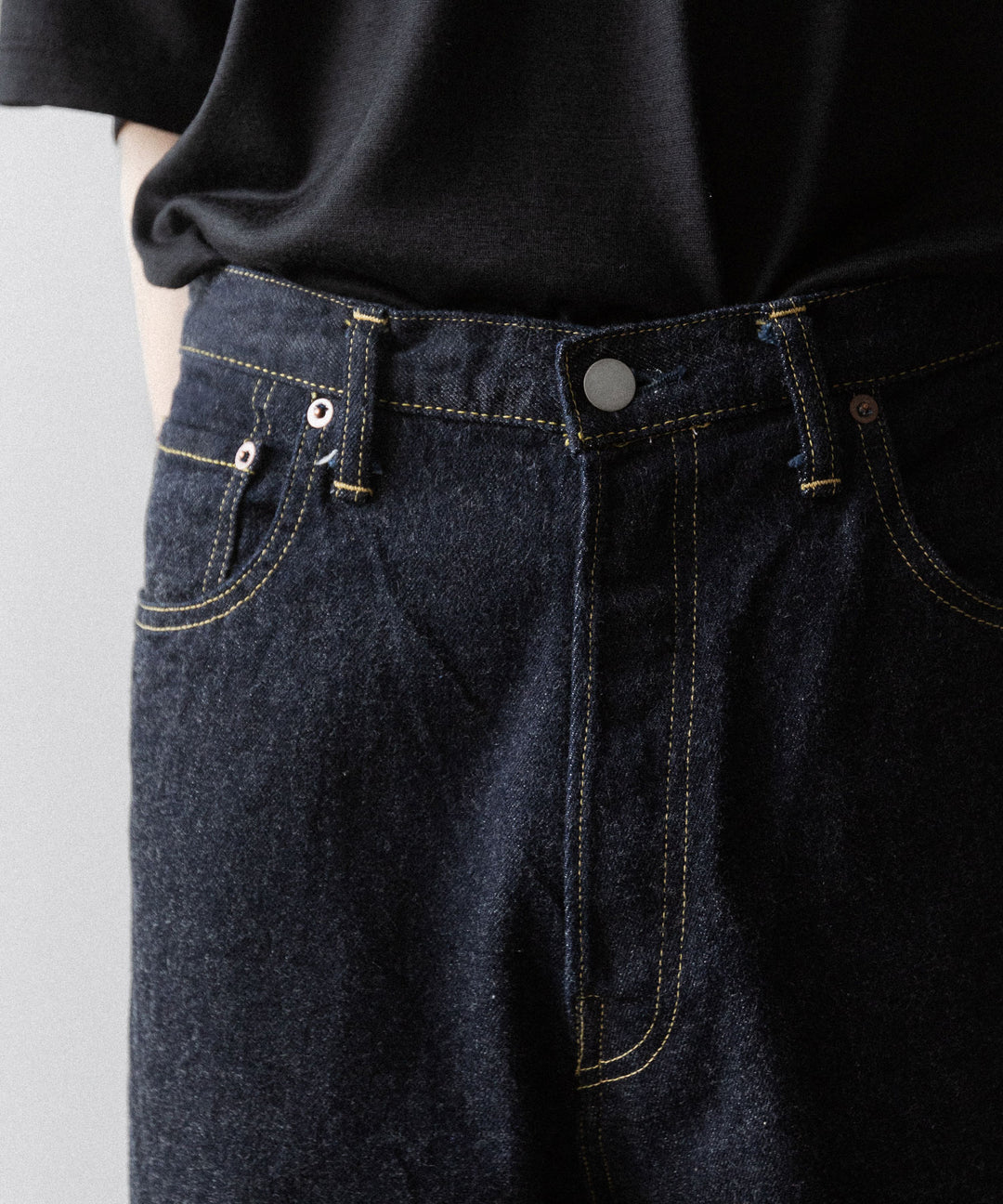 【ssstein】TWIST SEAM ECO DENIM JEANS - INDIGO(OW)