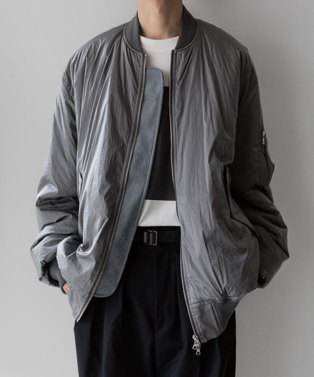 stein シュタイン 23AW OVERSIZED FLIGHT JACKET - SILVER sessionセッション福岡セレクトショップ 公式通販サイト
