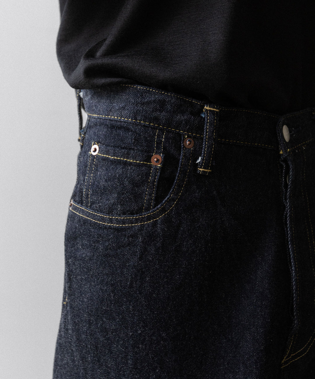 【ssstein】TWIST SEAM ECO DENIM JEANS - INDIGO(OW)