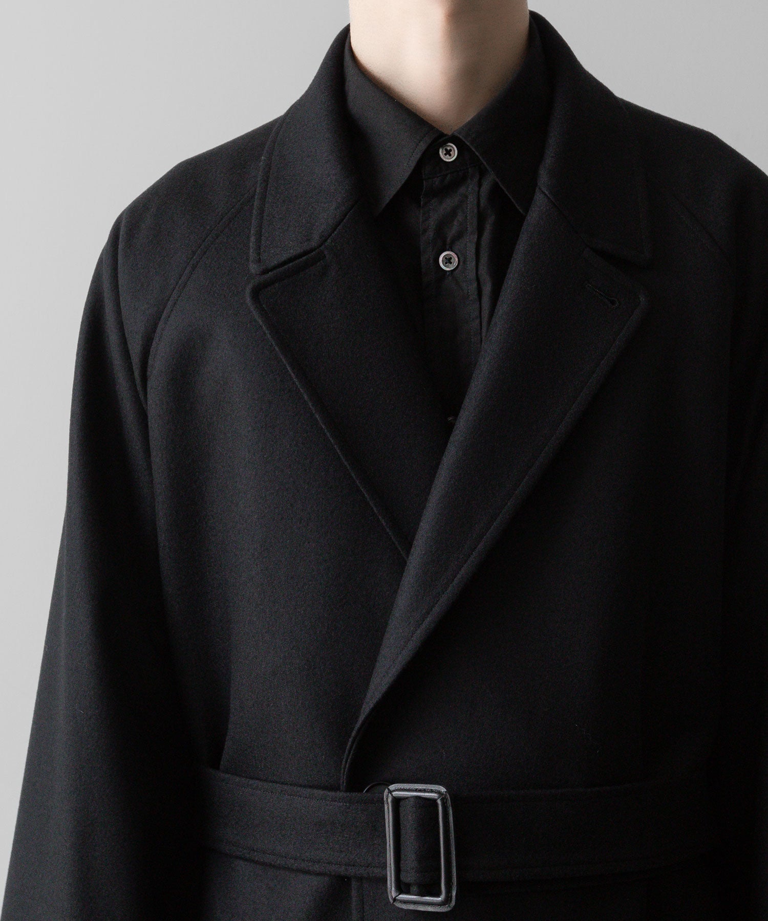 【ssstein】OVERSIZED POCKET COAT - BLACK