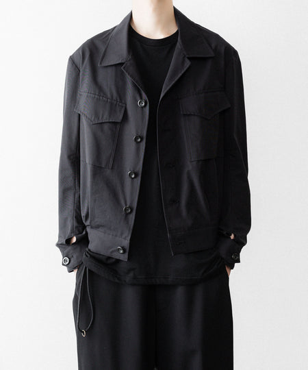 【UJOH】SHORT BLOUSON - BLACK
