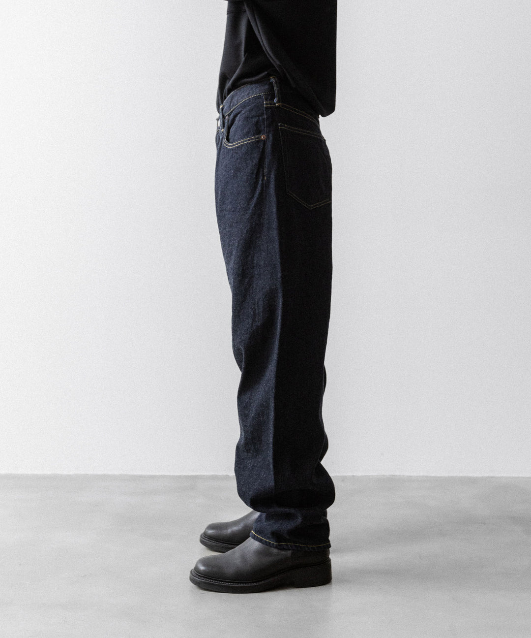 【ssstein】TWIST SEAM ECO DENIM JEANS - INDIGO(OW)
