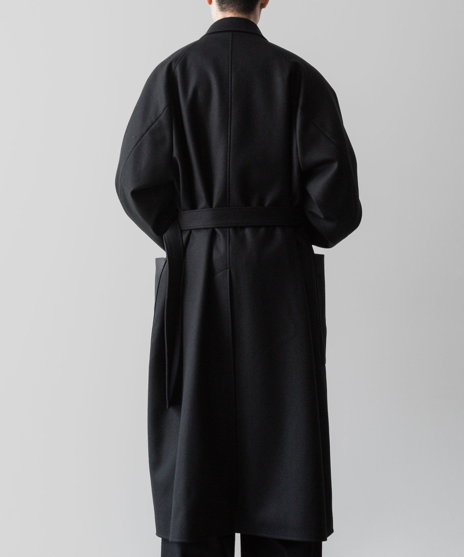 【ssstein】OVERSIZED POCKET COAT - BLACK