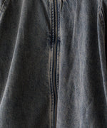 画像をギャラリービューアに読み込む, 【CODA】GREY ACID WASH DENIM PRO SPORTS JACKET - GREY ACID WASH
