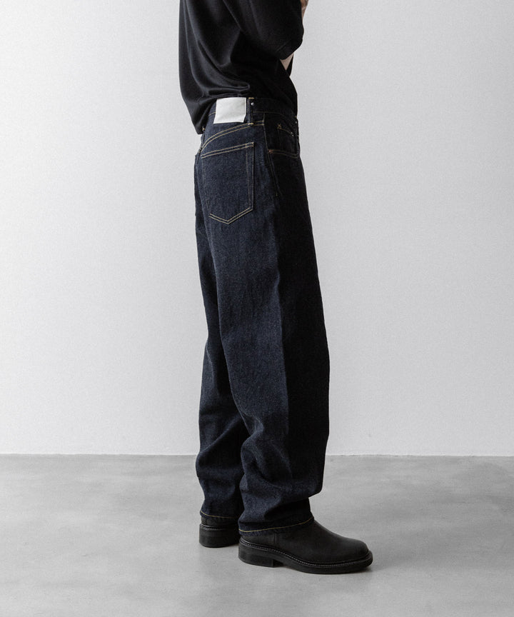 【ssstein】TWIST SEAM ECO DENIM JEANS - INDIGO(OW)