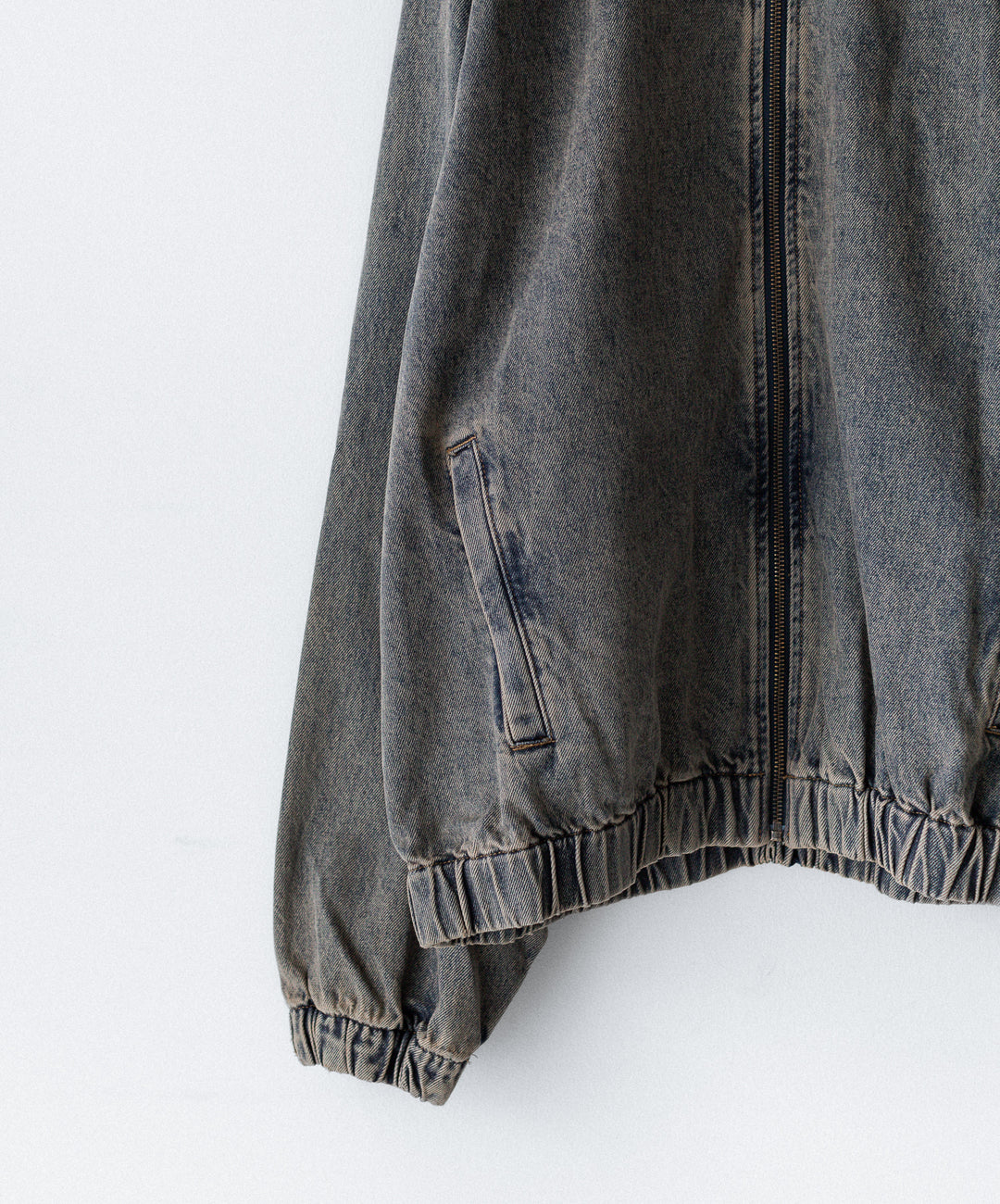 【CODA】GREY ACID WASH DENIM PRO SPORTS JACKET - GREY ACID WASH