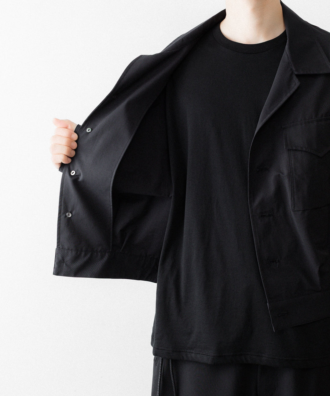 UJOH - ウジョーのSHORT BLOUSONのBLACK公式通販サイトsession福岡セレクトショップ