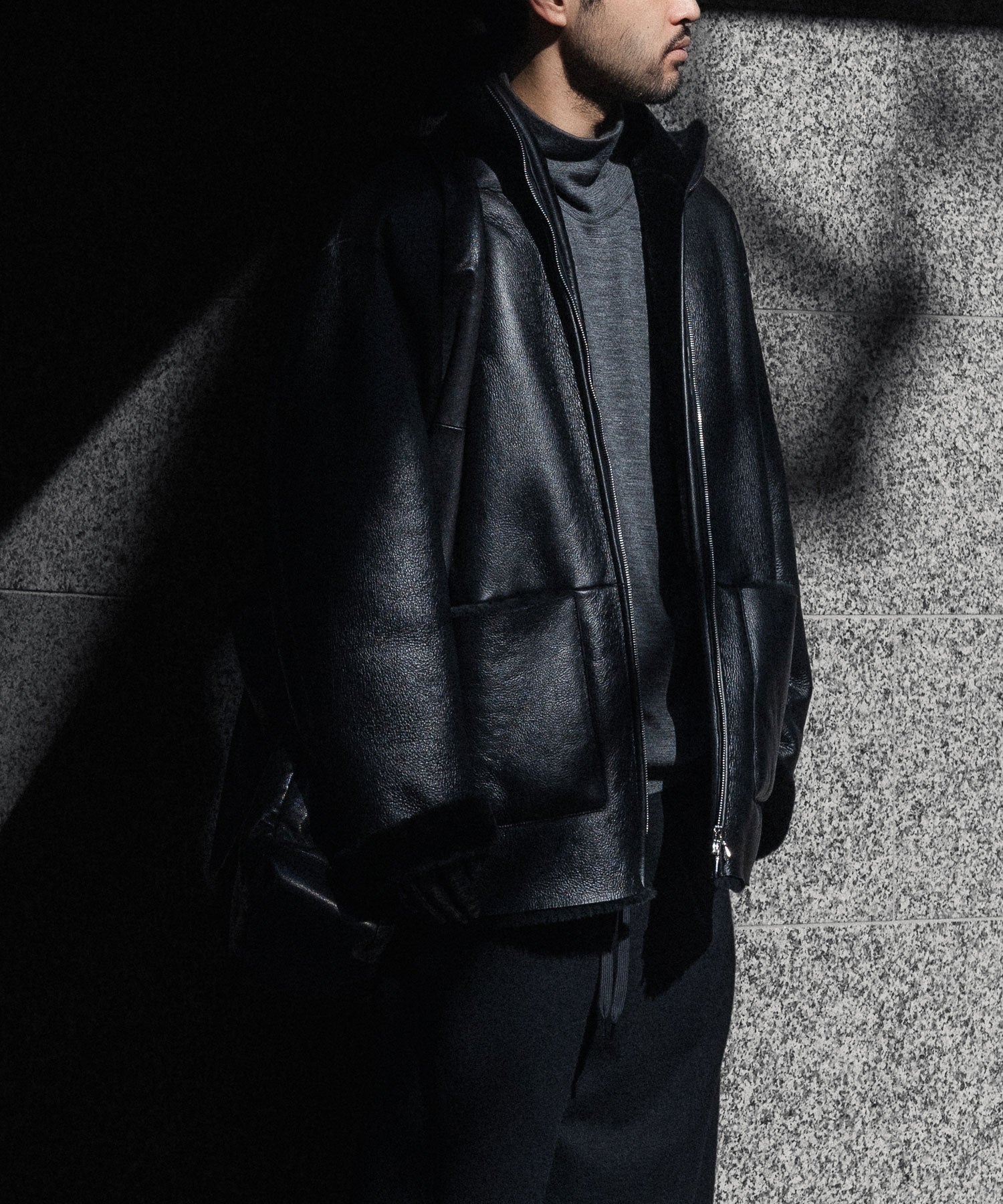 ssstein(シュタイン)のCUT-OFF MOUTON JACKET - BLACKの公式通販サイトsession福岡セレクトショップ