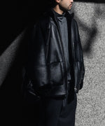 画像をギャラリービューアに読み込む, ssstein(シュタイン)のCUT-OFF MOUTON JACKET - BLACKの公式通販サイトsession福岡セレクトショップ
