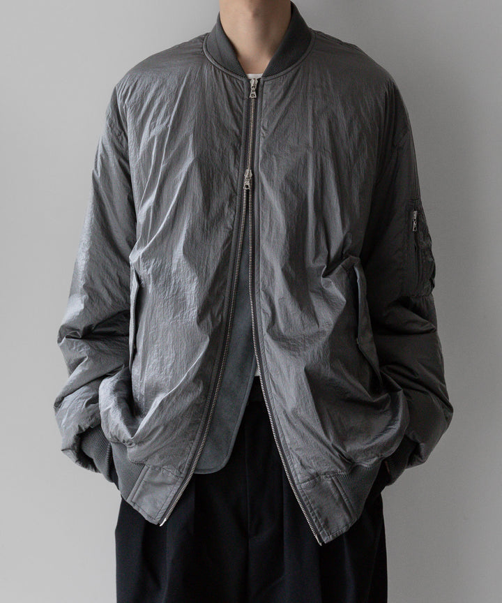 stein シュタイン 23AW OVERSIZED FLIGHT JACKET - SILVER sessionセッション福岡セレクトショップ 公式通販サイト