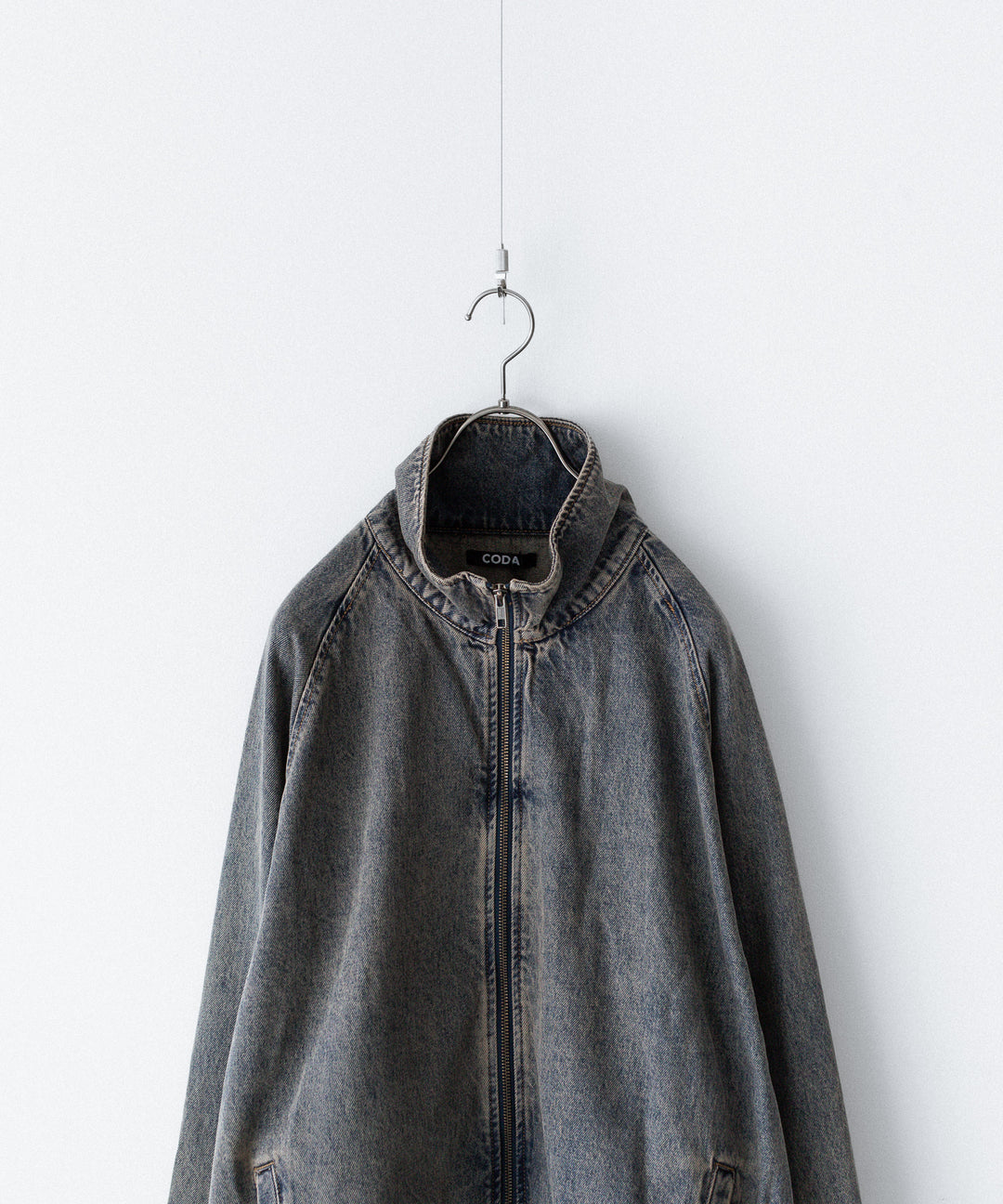 【CODA】GREY ACID WASH DENIM PRO SPORTS JACKET - GREY ACID WASH