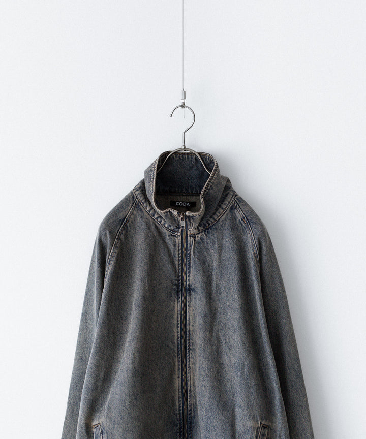 【CODA】GREY ACID WASH DENIM PRO SPORTS JACKET - GREY ACID WASH