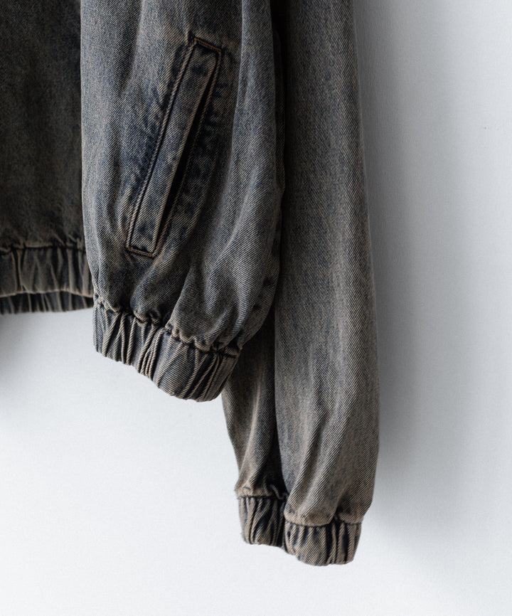 【CODA】GREY ACID WASH DENIM PRO SPORTS JACKET - GREY ACID WASH
