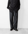 【KANEMASA PHIL.】36G WOOL TROUSERS - CHARCOAL