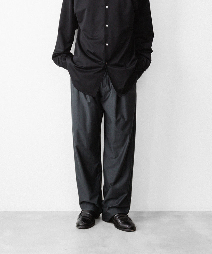 KANEMASA PHIL. カネマサフィルの36G WOOL TROUSERSのCHARCOAL 公式通販サイトsession福岡セレクトショップ