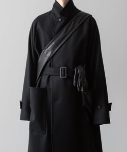 【ssstein】OVERSIZED POCKET COAT - BLACK