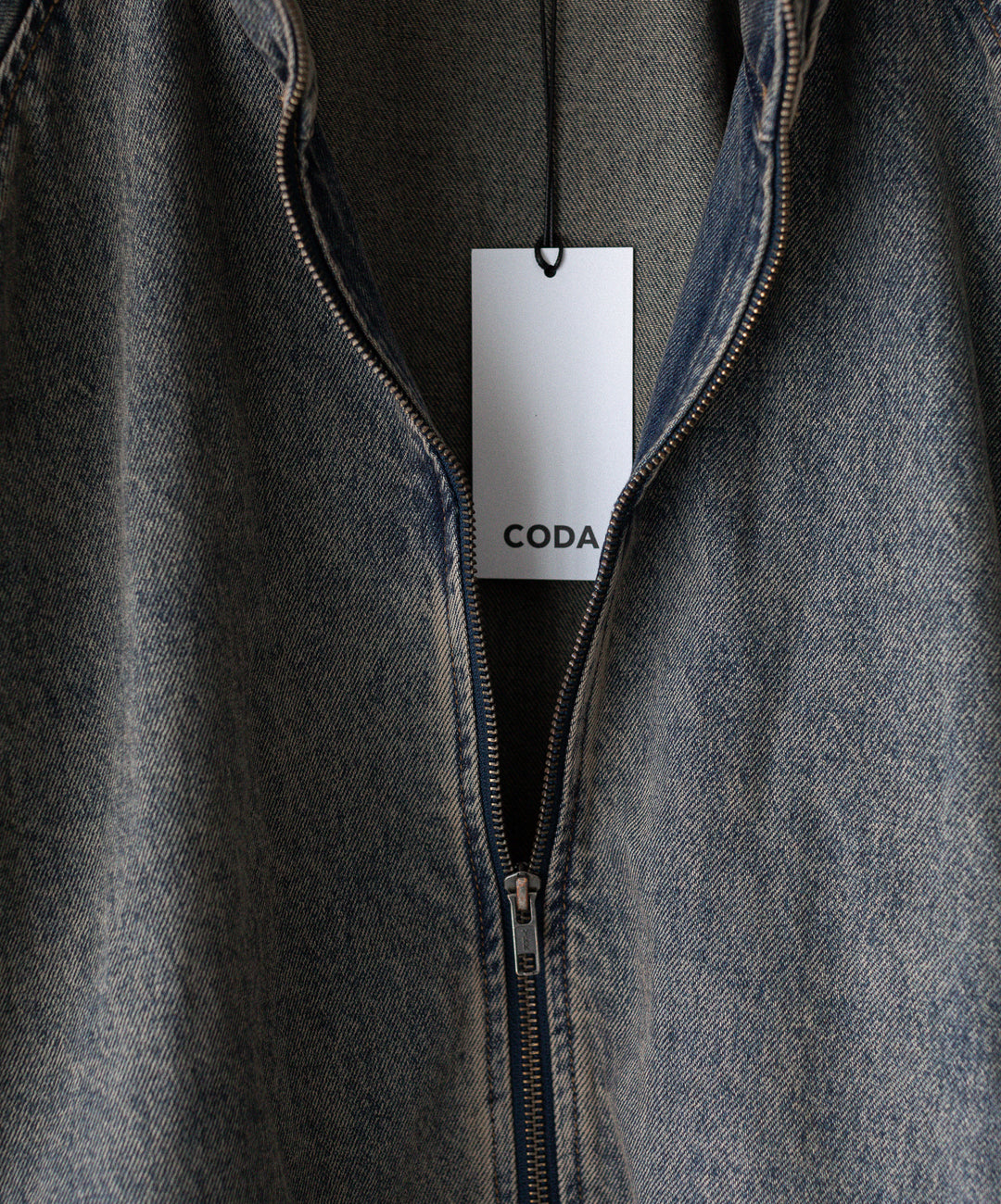 【CODA】GREY ACID WASH DENIM PRO SPORTS JACKET - GREY ACID WASH
