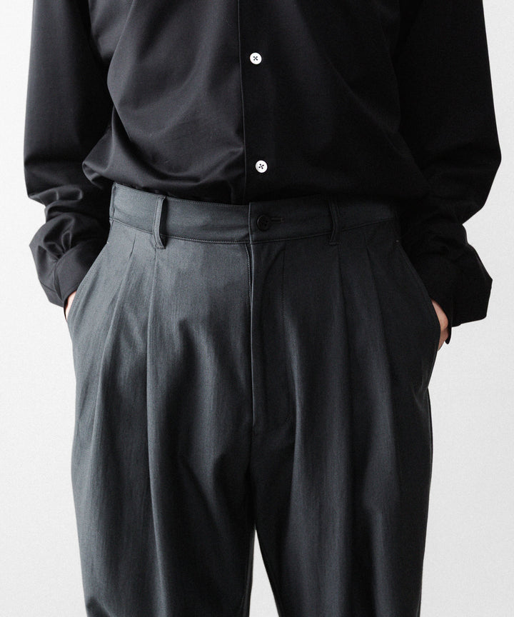 KANEMASA PHIL. カネマサフィルの36G WOOL TROUSERSのCHARCOAL 公式通販サイトsession福岡セレクトショップ