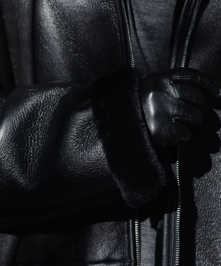 ssstein(シュタイン)のCUT-OFF MOUTON JACKET - BLACKの公式通販サイトsession福岡セレクトショップ