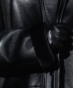 画像をギャラリービューアに読み込む, ssstein(シュタイン)のCUT-OFF MOUTON JACKET - BLACKの公式通販サイトsession福岡セレクトショップ
