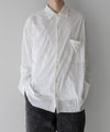 【KANEMASA PHIL.】46G ARTISAN JERSEY SHIRT - WHITE