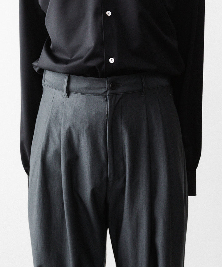 KANEMASA PHIL. カネマサフィルの36G WOOL TROUSERSのCHARCOAL 公式通販サイトsession福岡セレクトショップ