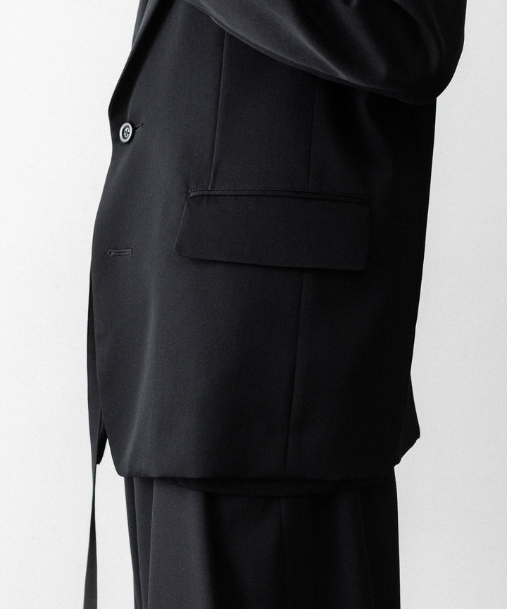 UJOH((ウジョー)の2BS TRIM BELT JKT - BLACKの公式通販サイトsession福岡セレクトショップ