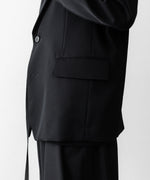 画像をギャラリービューアに読み込む, UJOH((ウジョー)の2BS TRIM BELT JKT - BLACKの公式通販サイトsession福岡セレクトショップ
