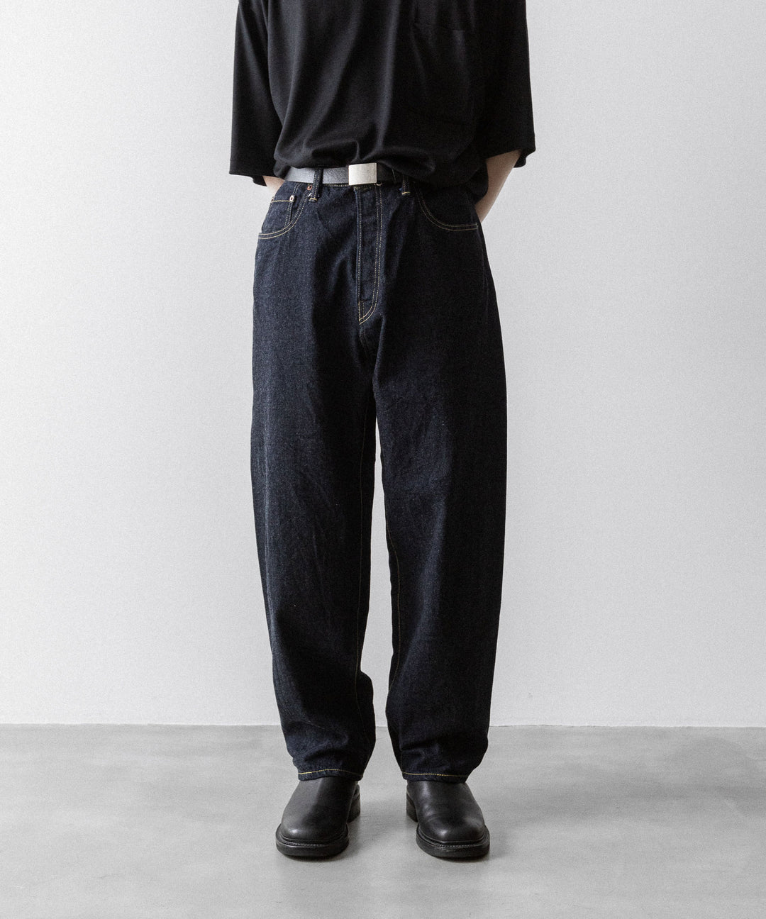 【ssstein】TWIST SEAM ECO DENIM JEANS - INDIGO(OW)