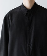 画像をギャラリービューアに読み込む, VEIN ヴェインのSYNTHETIC SUEDE LEATHER L/S SHIRT - BLACKの公式通販サイトsession福岡セレクトショップ
