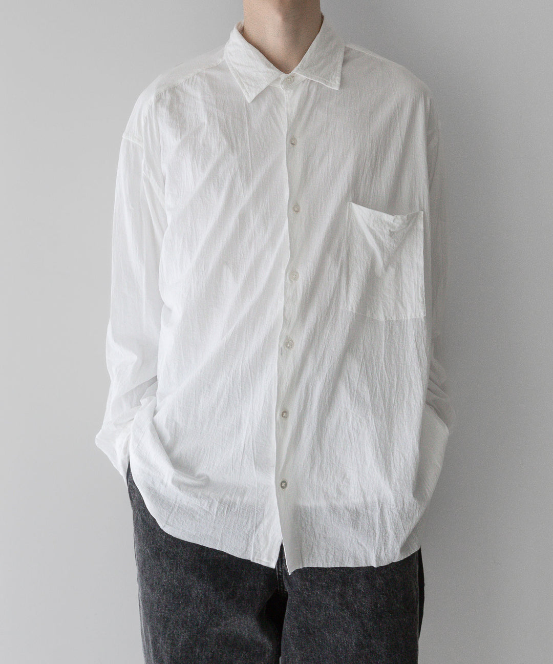 【KANEMASA PHIL.】24ss カネマサフィル 46G ARTISAN JERSEY SHIRT - WHITE sessionセッション福岡セレクトショップ 公式通販サイト