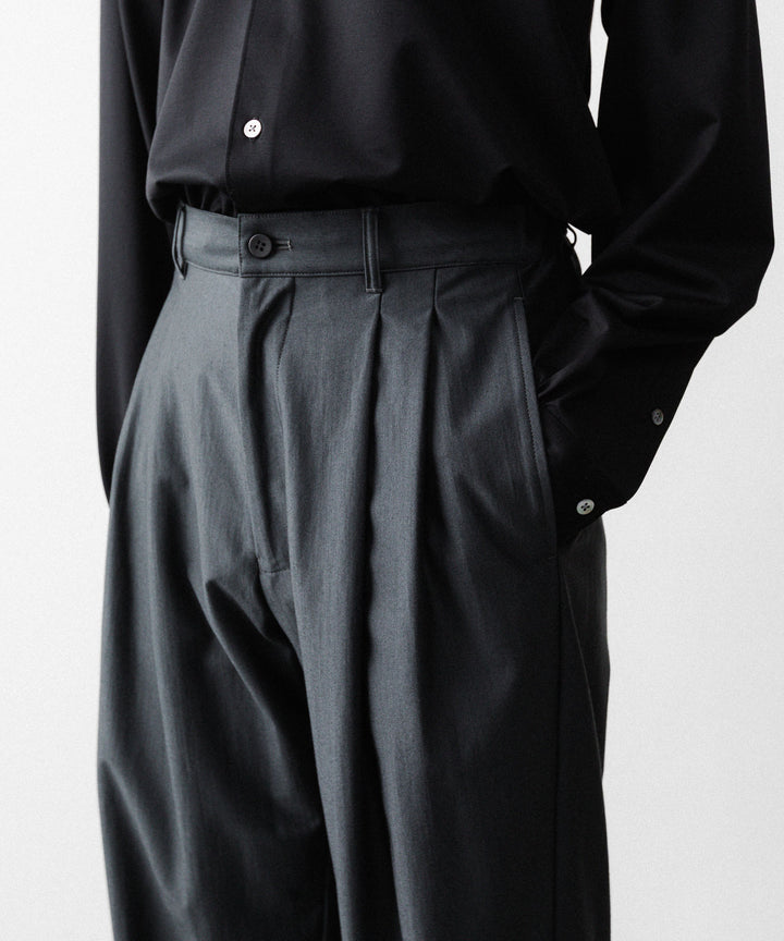 KANEMASA PHIL. カネマサフィルの36G WOOL TROUSERSのCHARCOAL 公式通販サイトsession福岡セレクトショップ