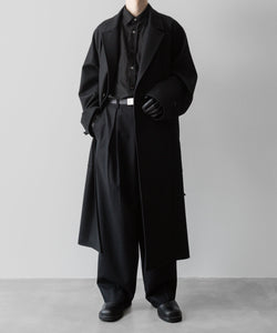 【ssstein】OVERSIZED POCKET COAT - BLACK