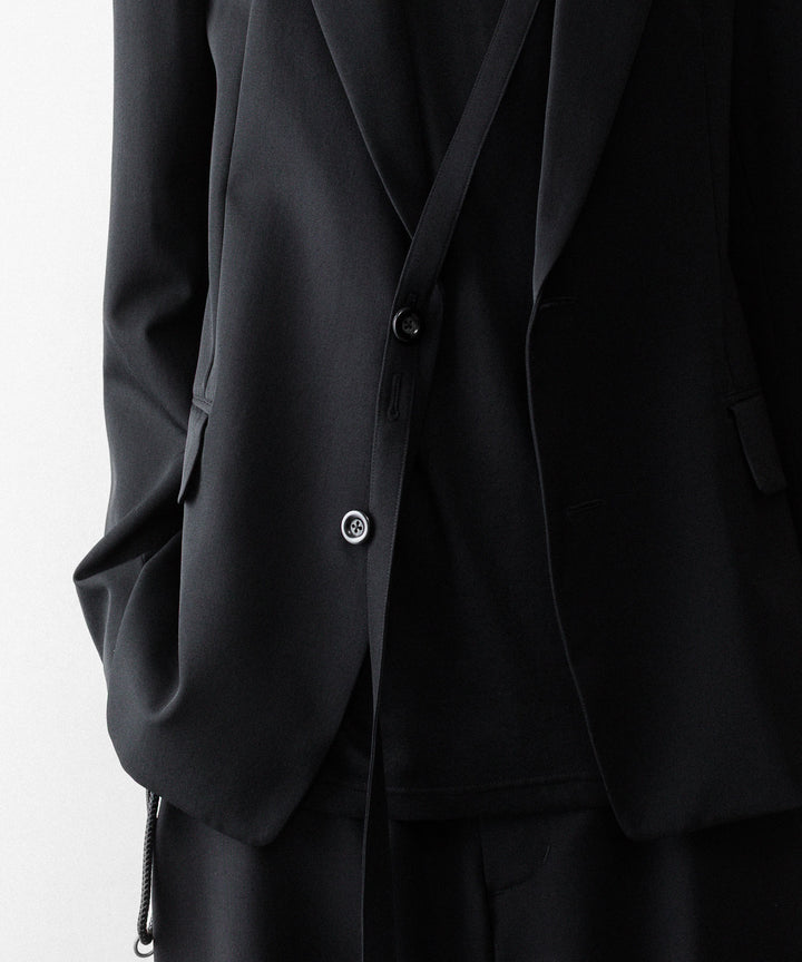 UJOH((ウジョー)の2BS TRIM BELT JKT - BLACKの公式通販サイトsession福岡セレクトショップ
